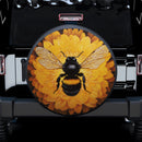 Honey Bee Sunflower Car Spare Tire Cover