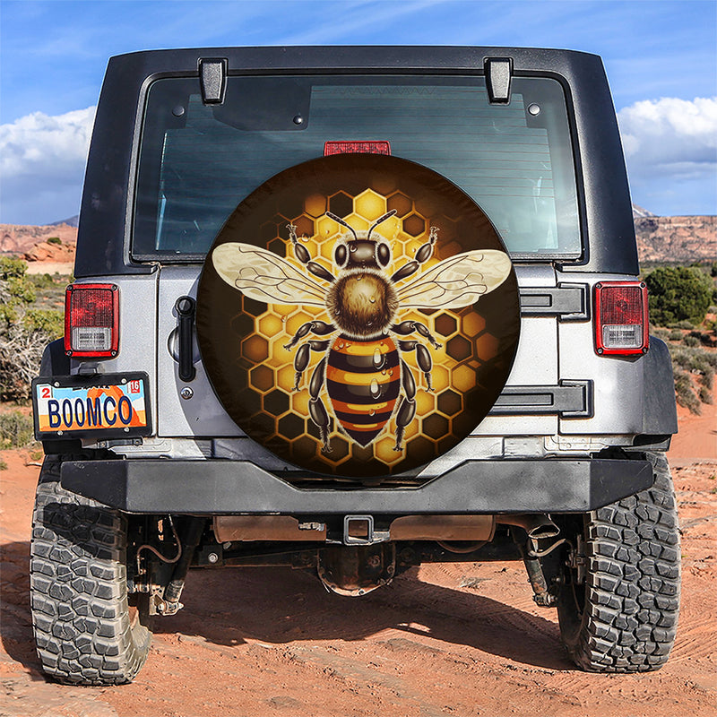 Bee Car Spare Tire Covers Gift For Campers