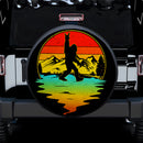 Bigfoot Sasquatch Vintage Sunset Jeep Car Spare Tire Cover