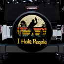 Bigfoot Sasquatch I Hate People Jeep Vintage Car Spare Tire Cover