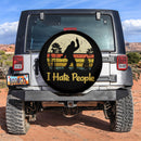 Bigfoot Sasquatch I Hate People Jeep Vintage Car Spare Tire Cover