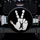 Bigfoot Sasquatch Peace Sign Jeep Car Spare Tire Cover