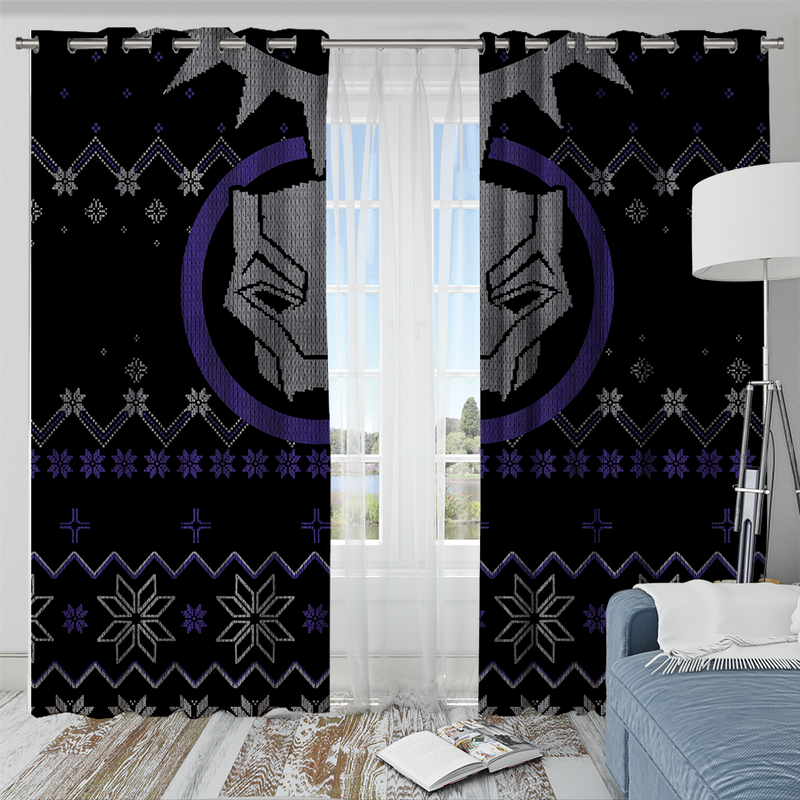 Black Panther Window Curtain