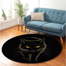 Black Cat 1 Round Rug