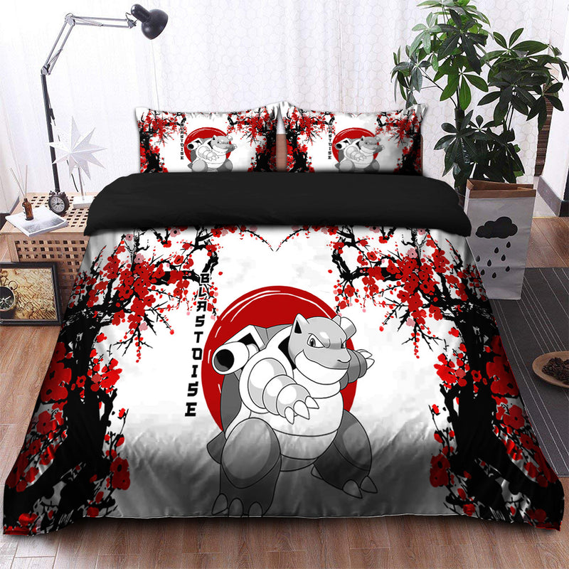 Blastoise Pokemon Japan Style Bedding Set Duvet Cover And 2 Pillowcases