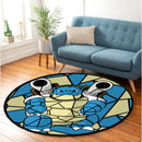 Blastoise Stained Glass Round Rug