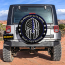 Blue Live Matter Car Spare Tire Cover