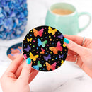 Butterfly Pattern Ceramic Drink Coasters