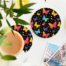 Butterfly Pattern Ceramic Drink Coasters
