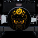 Butterfly Sunflower Car Spare Tire Cover
