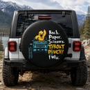 Rock Paper Scissors Cute Duck Car Spare Tire Cover