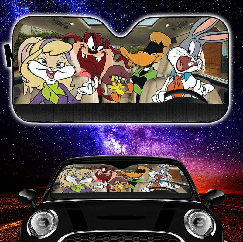 Cartoon Looney Tunes Friends Car Auto Sunshades