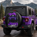 Purple Jeep Girl Car Spare Tire Cover