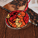 Charmander Stained Glass Ornament