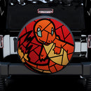 Charmander Stained Glass Car Spare Tire Cover