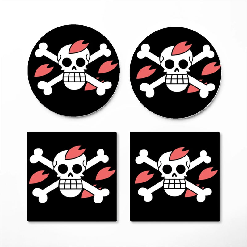 Chopper One Piece Icon Skull Ceramic Drink Coasters