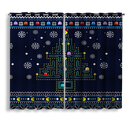 Christmas Tree Pacman Window Curtain