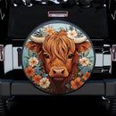 Cow Flower Car Spare Tire Cover