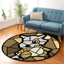 Cubone Stained Glass Round Rug