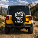 I Am The Black Jeep Car Spare Tire Cover
