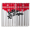 Daddy's Lil Monster Window Curtain