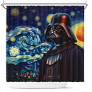 Darth Vader Starry Night Shower Curtain