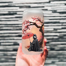 Darth Vader Cherry Blossom Japan Style Glass Can