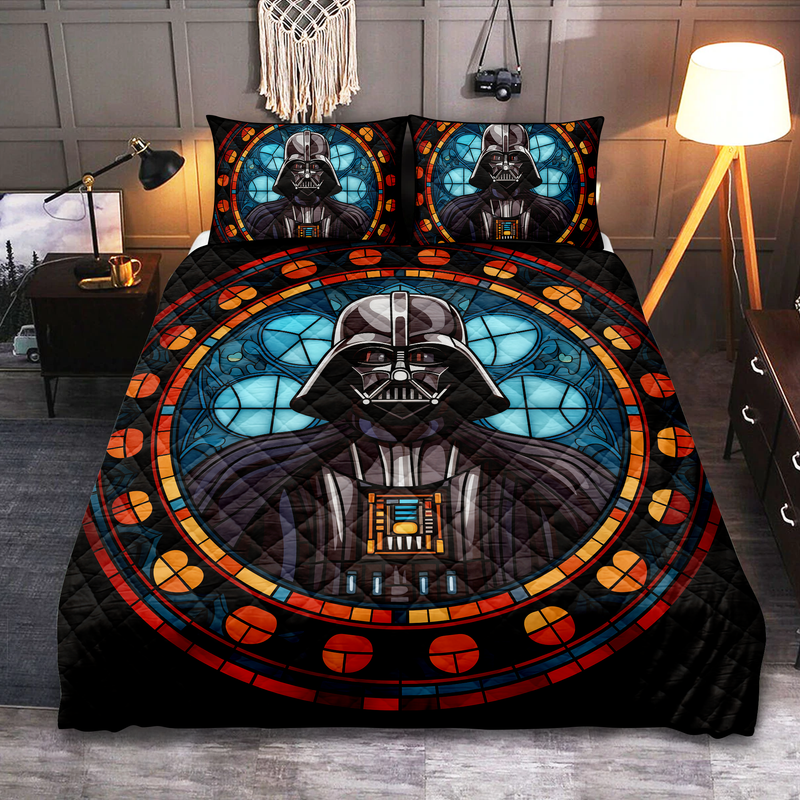 Darth Vader Stained Glass Quilt Bed Sets