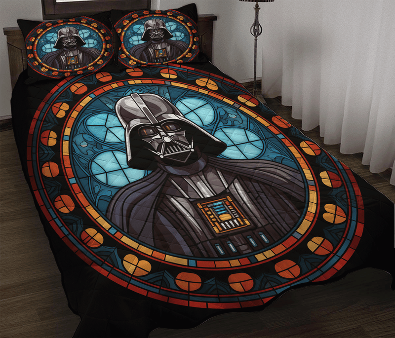 Darth Vader Stained Glass Quilt Bed Sets