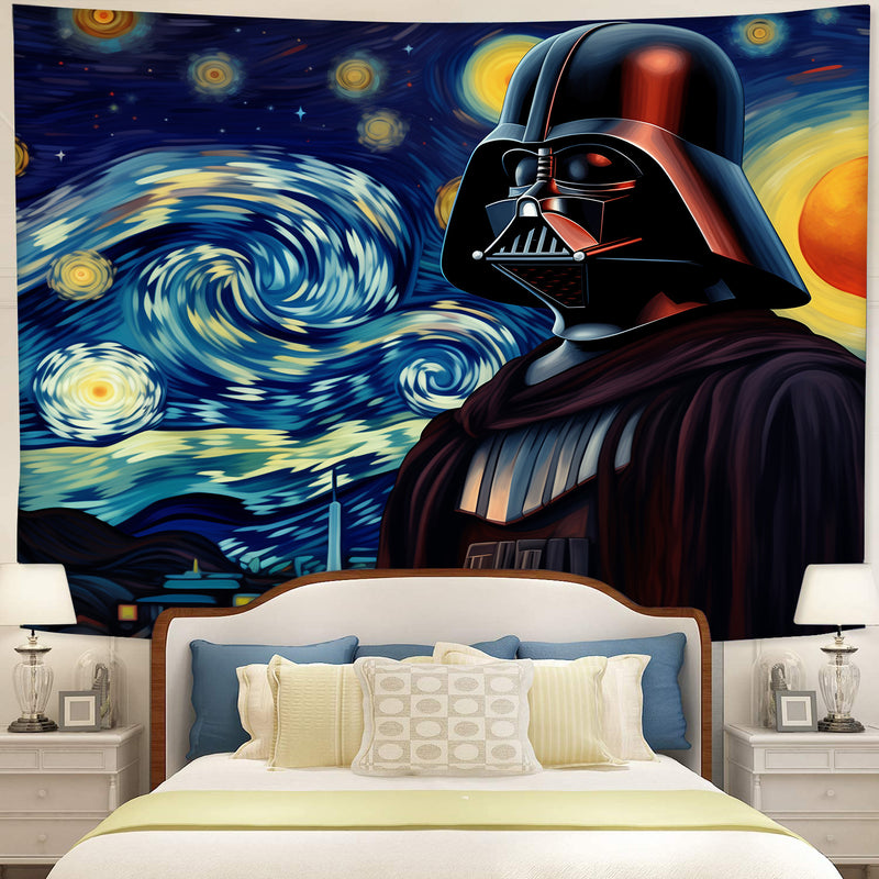 Darth Vader Starry Night Tapestry Room Decor