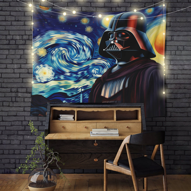 Darth Vader Starry Night Tapestry Room Decor