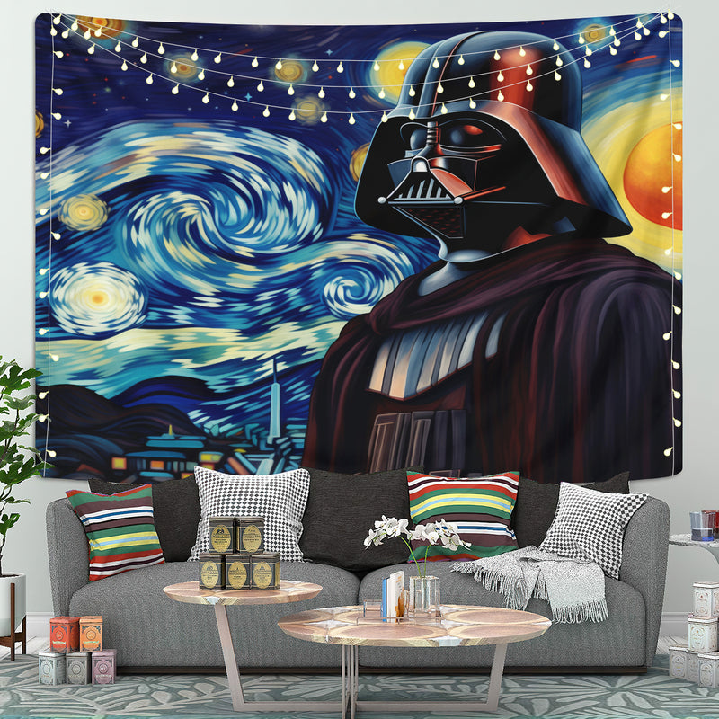 Darth Vader Starry Night Tapestry Room Decor