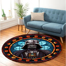 Darth Vader Star War Stained Glass Round Rug