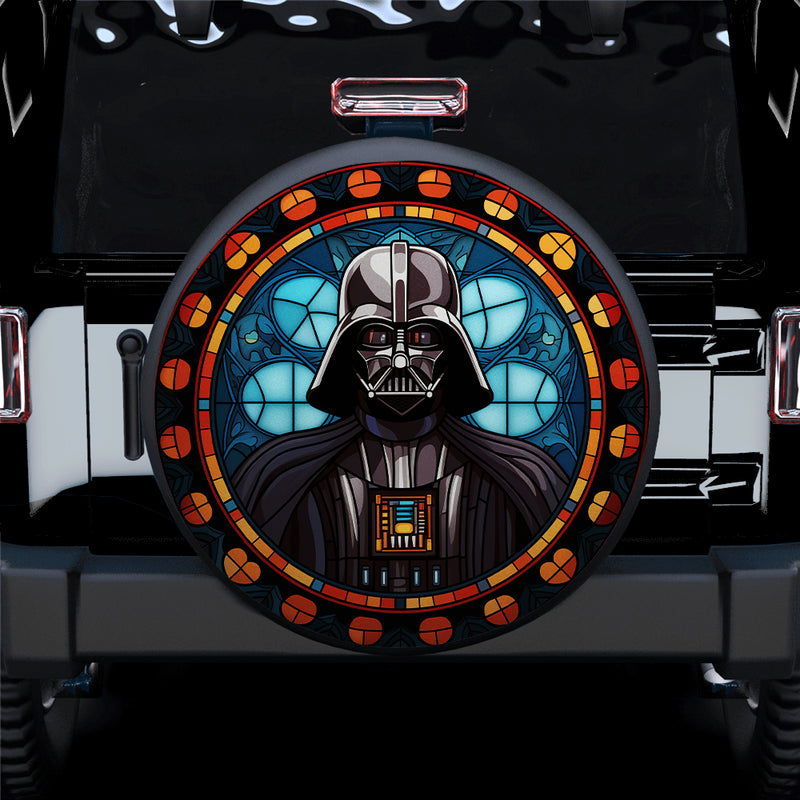 Darth Vader Star War Stained Glass Car Spare Tire Cover