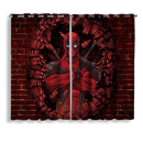 Deadpool Break Wall Style Window Curtain