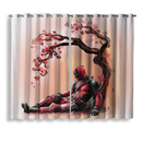 Deadpool Cherry Blossom Window Curtain