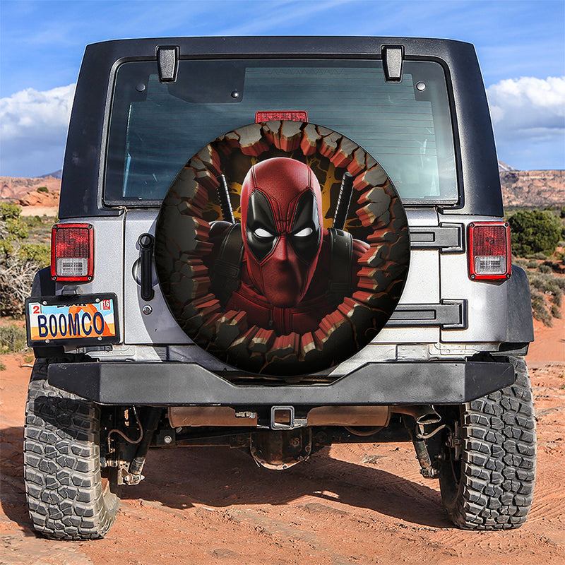 3D Deadpool Car Spare Tire Cover