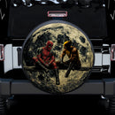Deadpool Wolverine Moon Car Spare Tire Cover