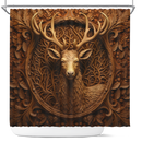 Deer Wood Shower Curtain