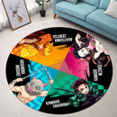 Demon Slayer Character Round Rug