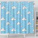 Demon Slayer Cloud Kimono Tanjiro Classic Pattern Shower Curtain