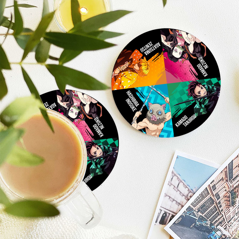 Demon Slayer Anime Ceramic Drink Coasters