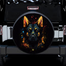 German Shepherd Dog Panting Car Spare Tire Cover
