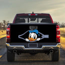 Donal Duck Zipper Truck Tailgate Decal Sticker