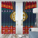 Dr Strange Christmas Window Curtain
