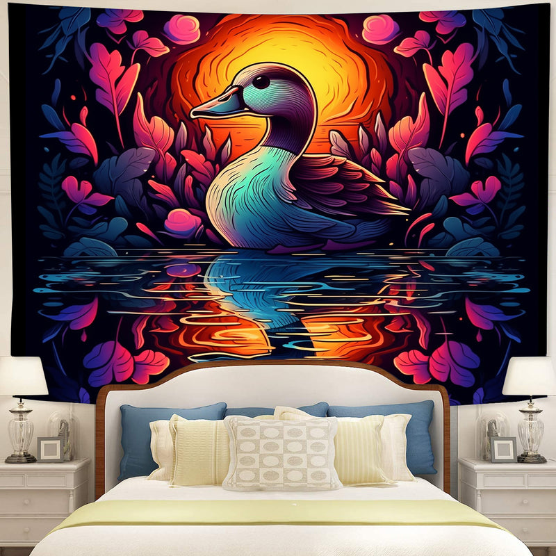 Duck At Night Tapestry Room Decor