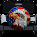 US Eagle Stained Glass Car Spare Tire Cover