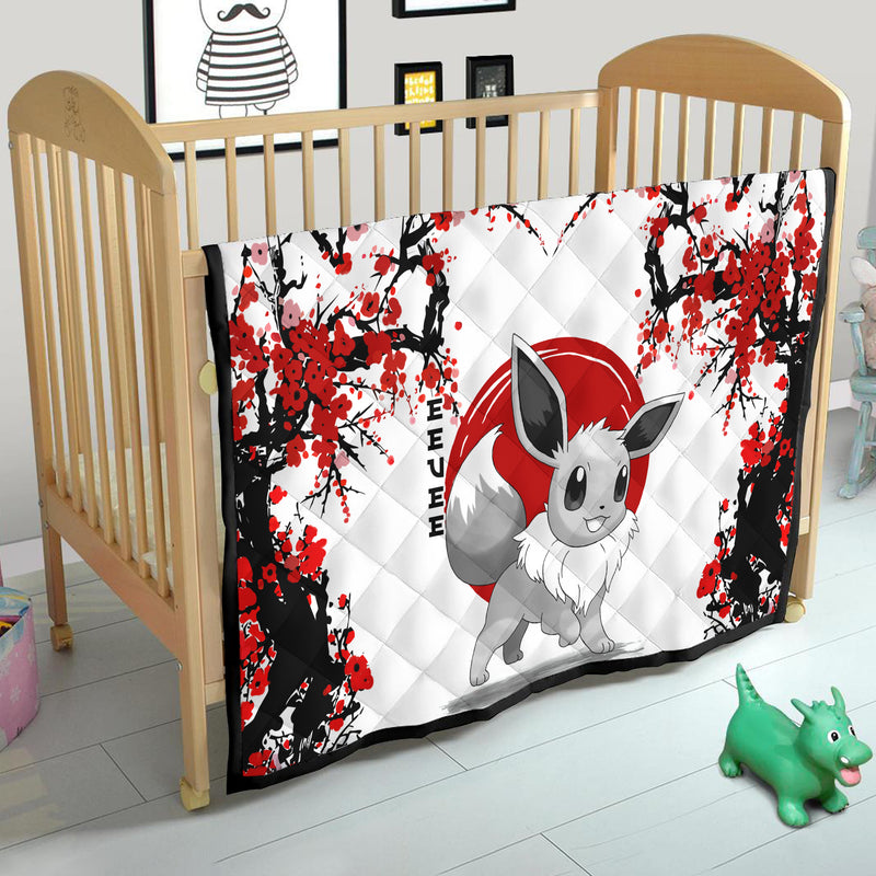 Eevee Japan Style Quilt Blanket