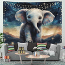 Baby Elephant Night Sky Tapestry Room Decor