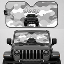 Jeep Camo Grey Color Car Auto Sunshades